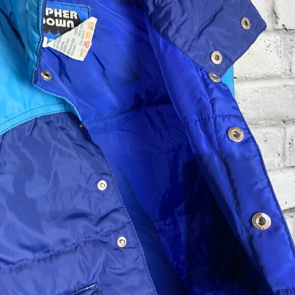 Vintage  Snap Front Down Puffer Vest - Picture 7 of 13